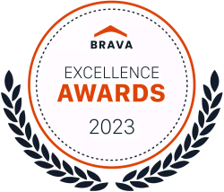 Brava 2023 Excellence Award Logo